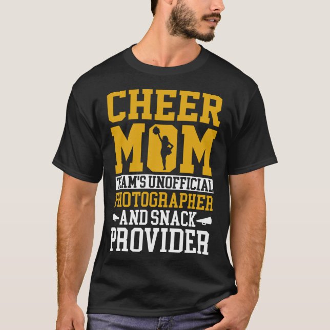 Cheerleading Mom Unofficial Photographer Snack Pro T-Shirt (Vorderseite)
