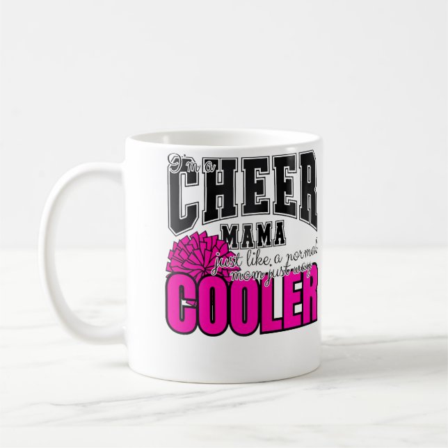 Cheerleading-Mutter Cheerleader Cheer-Mama Kaffeetasse (Links)