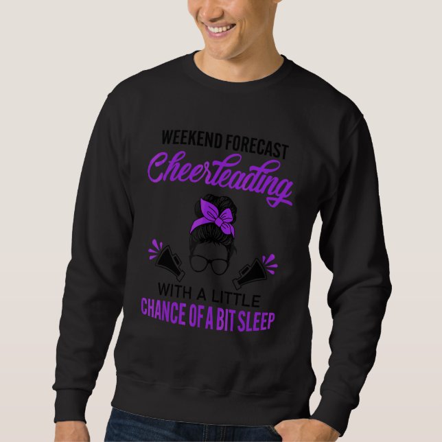 Cheerleading-Mutter mit einer kleinen Chance auf e Sweatshirt (Vorderseite)