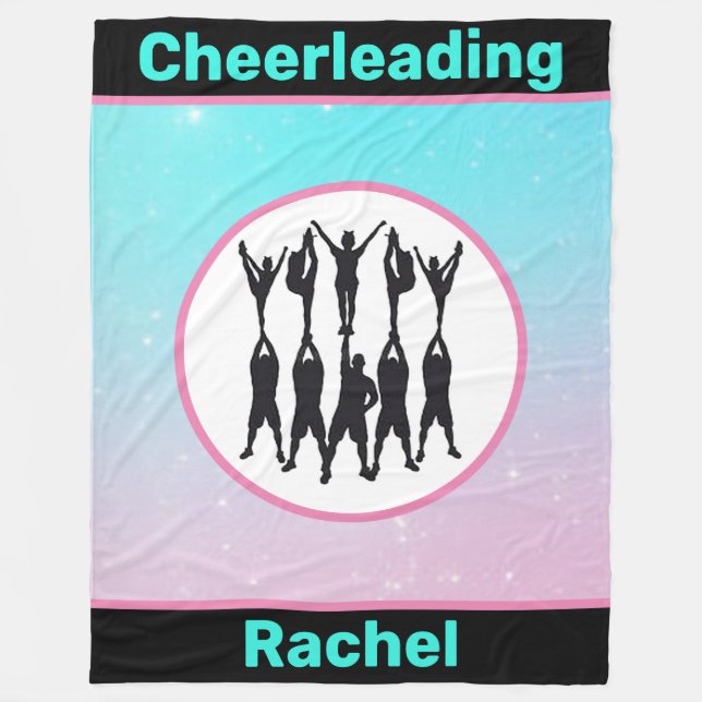 Cheerleading-Pastell-Flanelldecke Fleecedecke (Vorderseite)