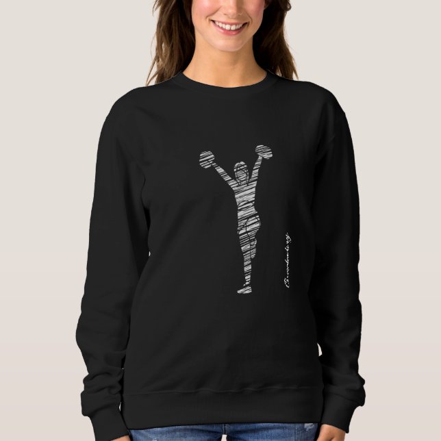 Cheerleading silhouette cheer  13 sweatshirt (Vorderseite)