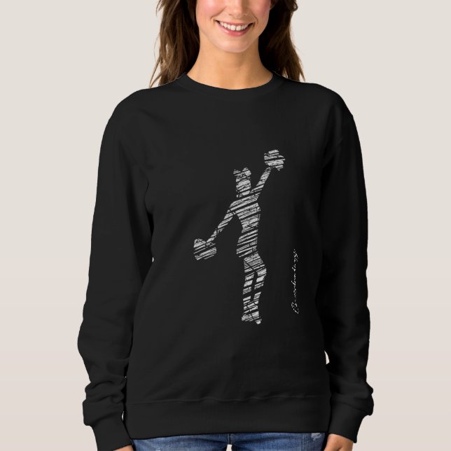 Cheerleading silhouette cheer 50 sweatshirt (Vorderseite)