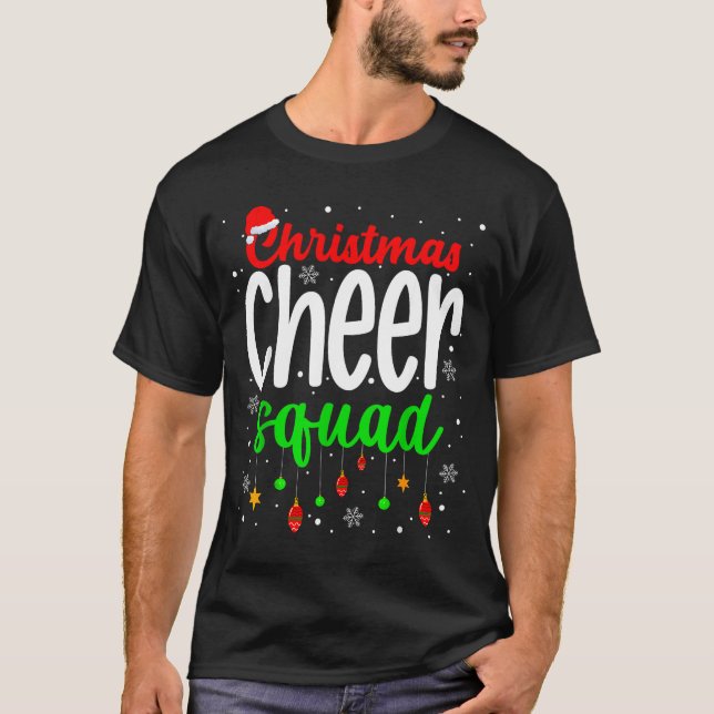 Cheerleading Srts Lover Christmas Cheer Squad  T-Shirt (Vorderseite)