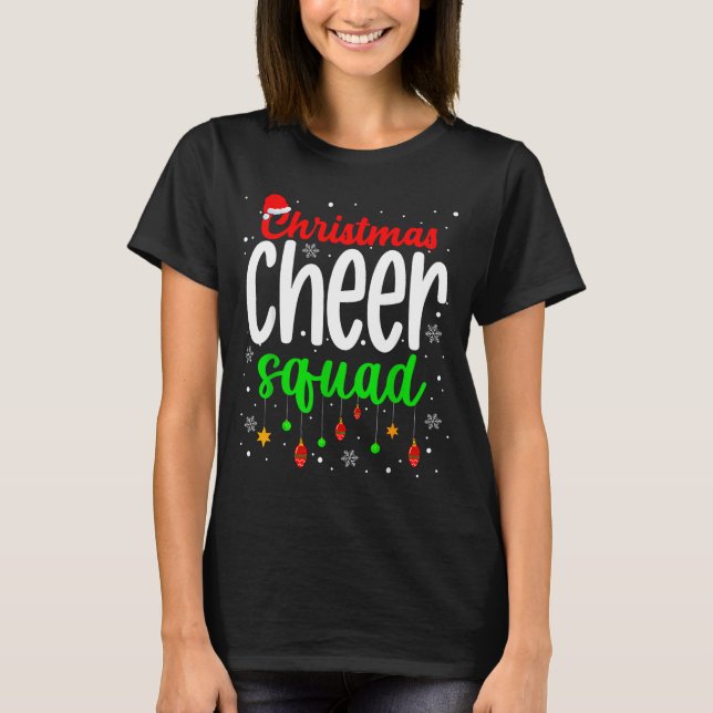 Cheerleading Srts Lover Christmas Cheer Squad  T-Shirt (Vorderseite)