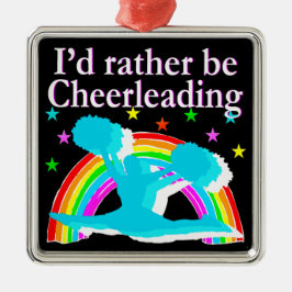 CHEERLEADING SUPER STAR DESIGN ORNAMENT AUS METALL