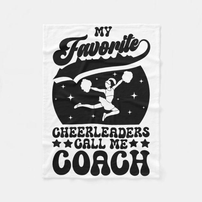 Cheerleading-Trainer _8  Fleecedecke (Vorderseite)