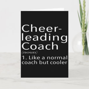 Cheerleading-Trainer Definition Sport Lustiger Tra Karte