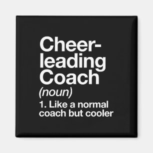 Cheerleading-Trainer Definition Sport Lustiger Tra Magnet