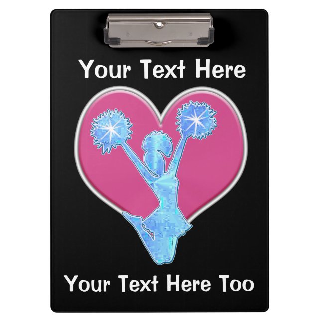 Cheerleading Trainer-Geschenke, personalisiertes Klemmbrett (Vorderseite)