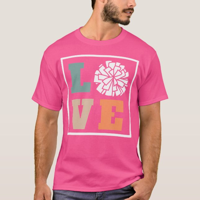 Cheerleading-Trainer Love Cheer T-Shirt (Vorderseite)
