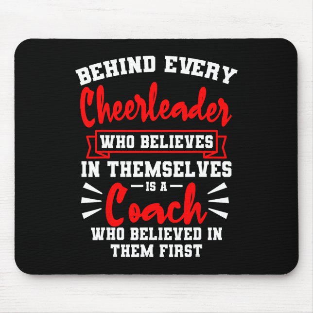 Cheerleading-Trainer-Team-Cheer-Cheerleader-Squadr Mousepad (Vorne)