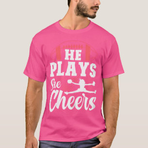Cheerleading und Football-Mama von beiden Football T-Shirt