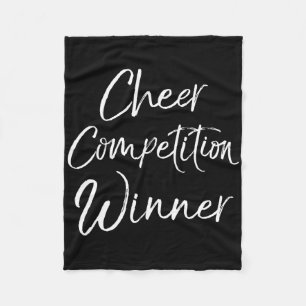 Cheerleading-Wettkampf-Team-Geschenkidee Cheer-Wet Fleecedecke