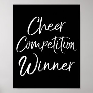 Cheerleading-Wettkampf-Team-Geschenkidee Cheer-Wet Poster