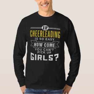 Cheerleading-Zitat Hebt Mädchen auf T-Shirt