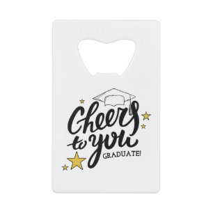 Cheers Abschluss Graphics Best Graduation Party Geldbeutel Flaschenöffner