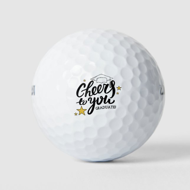 Cheers Abschluss Graphics Best Graduation Party Golfball (Vorderseite)