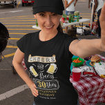 Cheers and Beers to 30 Years Geburtstagsparty T-Sh T-Shirt<br><div class="desc">Feiern Sie Ihren 30. Geburtstag stilvoll mit diesem rustikalen "Cheers and Biere" Vintages Barroom-Design. Composite Design von Holiday Hearts Designs (Rechte vorbehalten).</div>