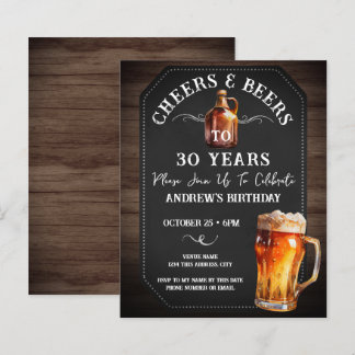 Cheers and Bers 30. Geburtstag Party Budget