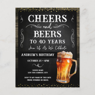 Cheers and Bers 40. Geburtstag Party Budget