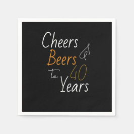 Cheers and Bers 40. Serviette