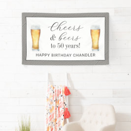 Cheers and Bers 50. Geburtstag Banner