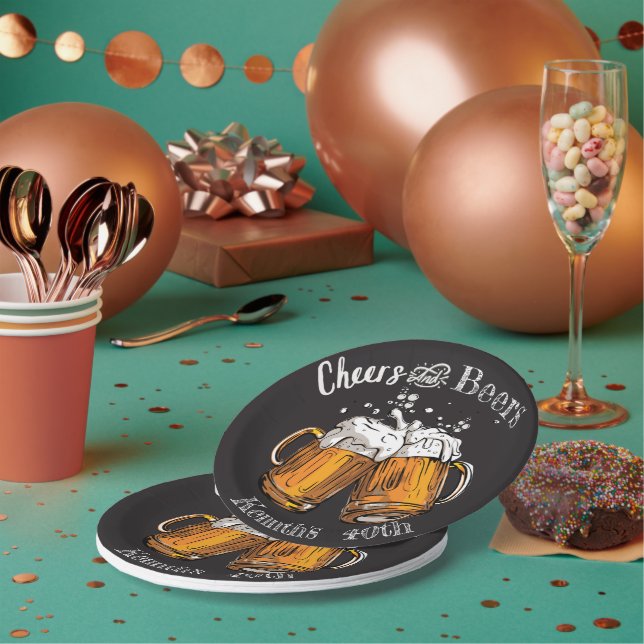 Cheers and Bers 60. 40. 50. 30. 21. Pappteller (Multi)