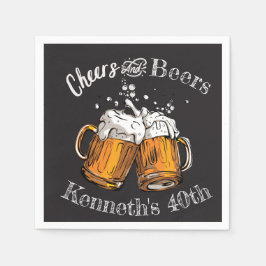 Cheers and Bers 60. 40. 50. 30. 21. Serviette