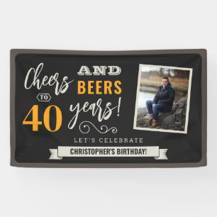 Cheers and Bers Birthday Foto Banner 3x5