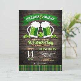 Cheers and Bers St. Patrick's Day Party Einladung