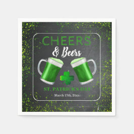 Cheers and Bers St Patricks Day Party Serviette