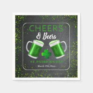 Cheers and Bers St Patricks Day Party Serviette