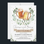 Cheers and Bers to 60 Years Adult Man Birthday Einladung<br><div class="desc">Probieren und Bier bis 60 Jahre!  Personalisieren Sie diese lustige Biergebäck-Einladung mit Ihren Details. Verwenden Sie die Entwurfswerkzeuge,  um den Text zu bearbeiten,  die Farbe und den Stil des Schriftartes zu ändern,  um ein einzigartiges Einladungs-Design zu erstellen.</div>
