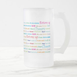 Cheers_Around das Welthohe mattierte Glas Mattglas Bierglas