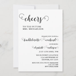 Cheers Bachelorette Einladung
