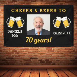 Cheers & Beers 70 Jahre Geburtstagsjause Foto Keep Banner