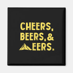 Cheers Beers and Mountaineers West Virginia Magnet