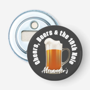 Cheers Beers and the 19. Hole Golf Balls Bottle O Flaschenöffner