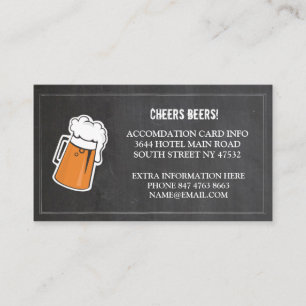 Cheers Beers Extra Unterkunft Cards Begleitkarte