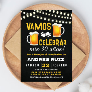 Cheers & Beers Geburtstagseinladung Spanische Einl Einladung