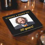 Cheers & Beers Milestone Geburtstags-Foto Keepake Rechteckiger Pappuntersetzer<br><div class="desc">Fügen Sie Ihrem Meilenstein eine persönliche Touch mit dem Cheers & Beers Milestone Geburtstag Foto Keepake Square Paper Untersetzer. Mit einem festlichen "Cheers & Beers" Design können diese Untersetzer mit einem hochgeschätzten Foto für einen unvergesslichen und unvergesslichen Sake gestaltet werden. Aus hochwertigem, absorbierendem Papier gefertigt, sind sie sowohl funktionell als...</div>