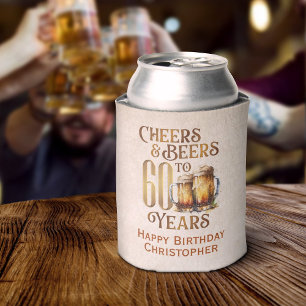 Cheers & Bers 60. Geburtstag Dosenkühler