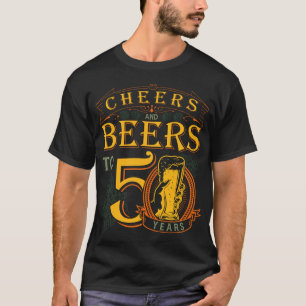Cheers & Biers bis 50 Jahre 50. Sonntag T-Shirt