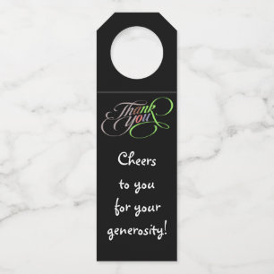 Cheers Bottle Hanger Tags Flaschenanhänger
