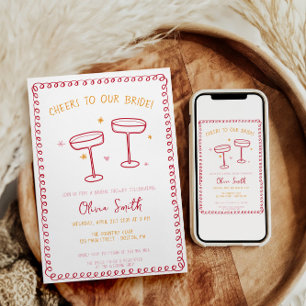 Cheers Brautparty skurril Einladung