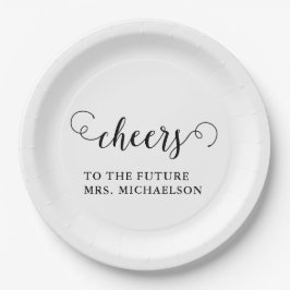 Cheers Brito be Wedding Event Pappteller