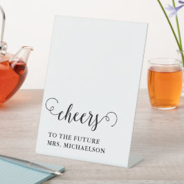 Cheers Brito be Wedding Event Sockelschild