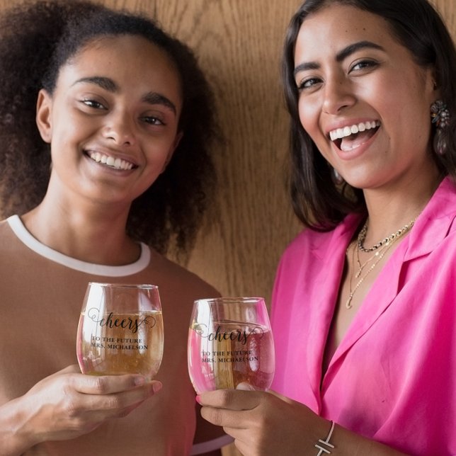 Cheers Brito be Wedding Event Weinglas Ohne Stiel (Von Creator hochgeladen)