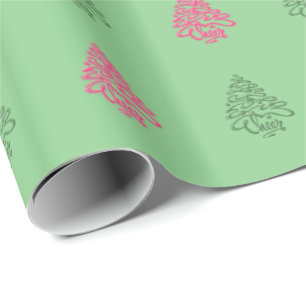CHEERS CHRISTMAS BÄUME 5-GIFTIGE WRAP-PAPIER GESCHENKPAPIER