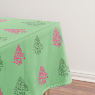 Cheers Christmas Trees-5-COTTON TABLECLOTH 52x70 Tischdecke